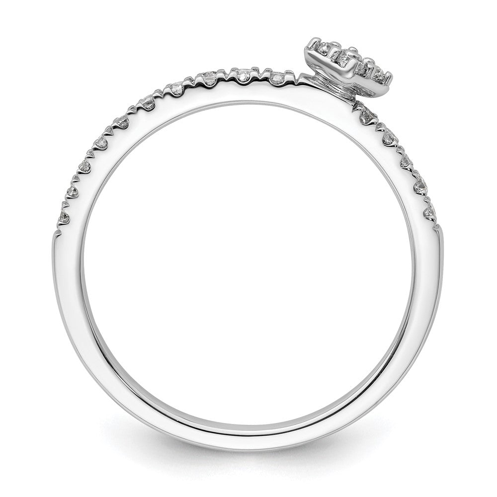 Two Promises 14K Weißgold 0,25 ct. Labor-gezüchteter Diamant VS/SI+ G+ Verlobungsring