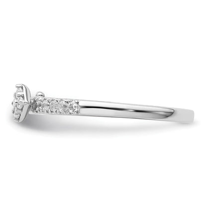 Two Promises 14K Weißgold 0,25 ct. Labor-gezüchteter Diamant VS/SI+ G+ Verlobungsring