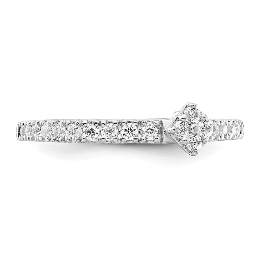 Two Promises 14K Weißgold 0,25 ct. Labor-gezüchteter Diamant VS/SI+ G+ Verlobungsring