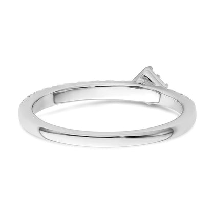 Two Promises 14K Weißgold 0,25 ct. Labor-gezüchteter Diamant VS/SI+ G+ Verlobungsring
