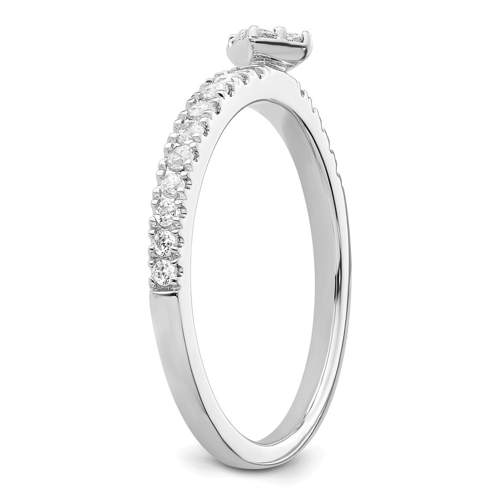 Two Promises 14K Weißgold 0,25 ct. Labor-gezüchteter Diamant VS/SI+ G+ Verlobungsring