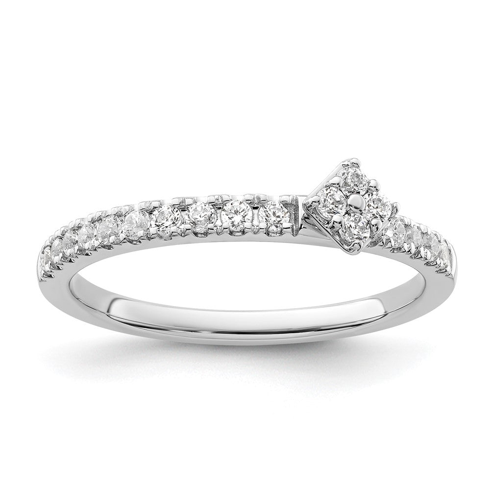 Two Promises 14K Weißgold 0,25 ct. Labor-gezüchteter Diamant VS/SI+ G+ Verlobungsring