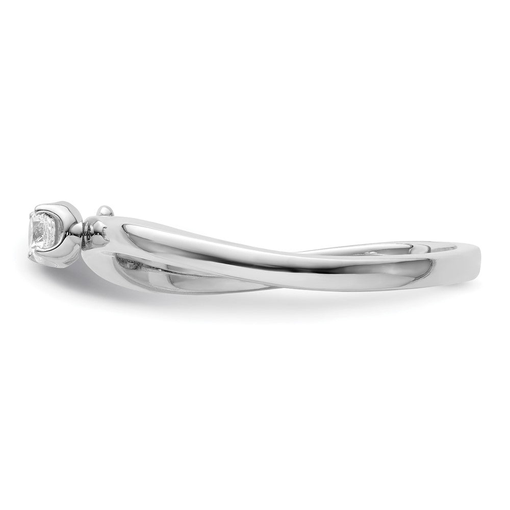 Two Promises 14K Weißgold 0,10 ct. Laborgezüchteter Diamant VS/SI+ G+ Versprechen-Ring