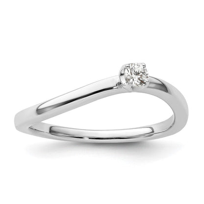 Two Promises 14K Weißgold 0,10 ct. Laborgezüchteter Diamant VS/SI+ G+ Versprechen-Ring