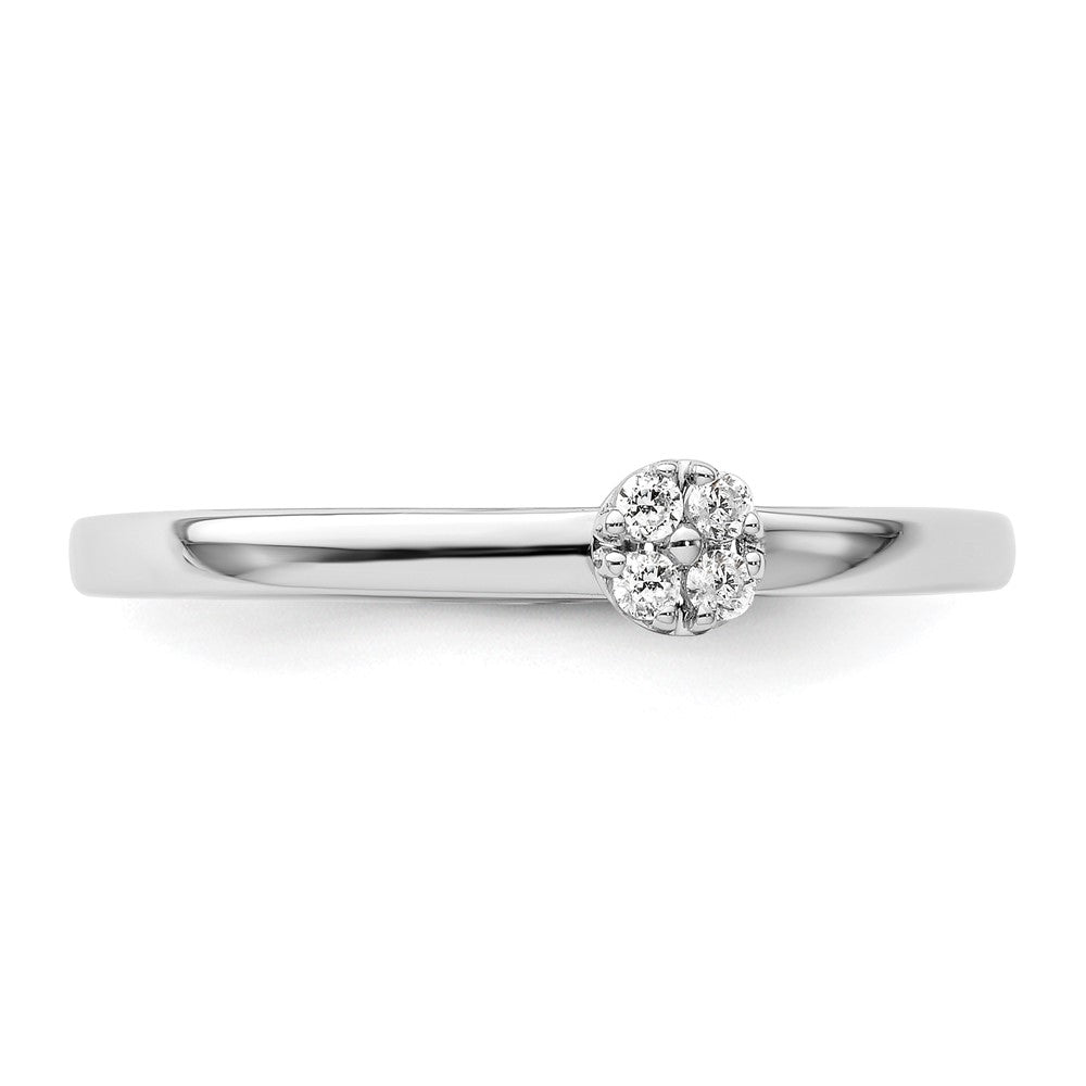 14K Weißgold Ring mit im Labor gezüchteten VS/SI+ G+ Diamanten „Two Promises“ Freundschafts- und Ehering-Set