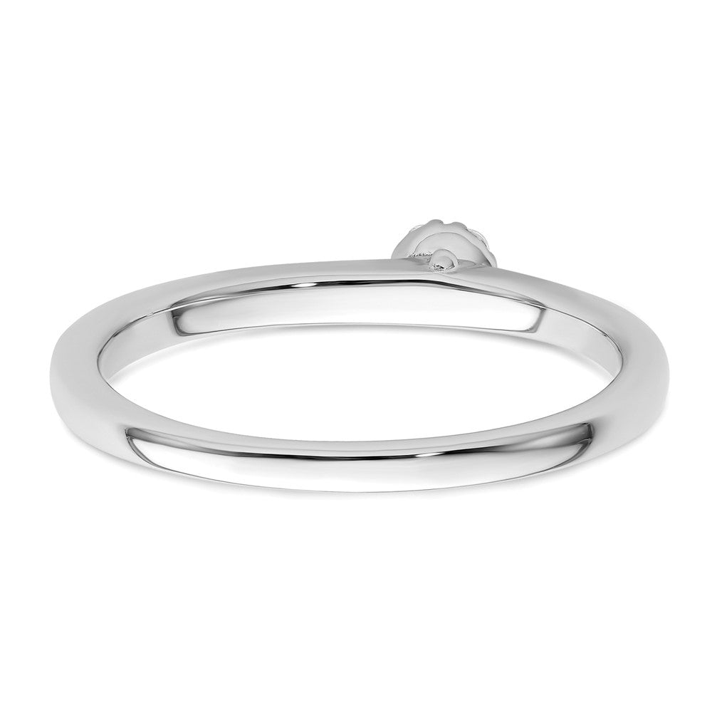 14K Weißgold Ring mit im Labor gezüchteten VS/SI+ G+ Diamanten „Two Promises“ Freundschafts- und Ehering-Set