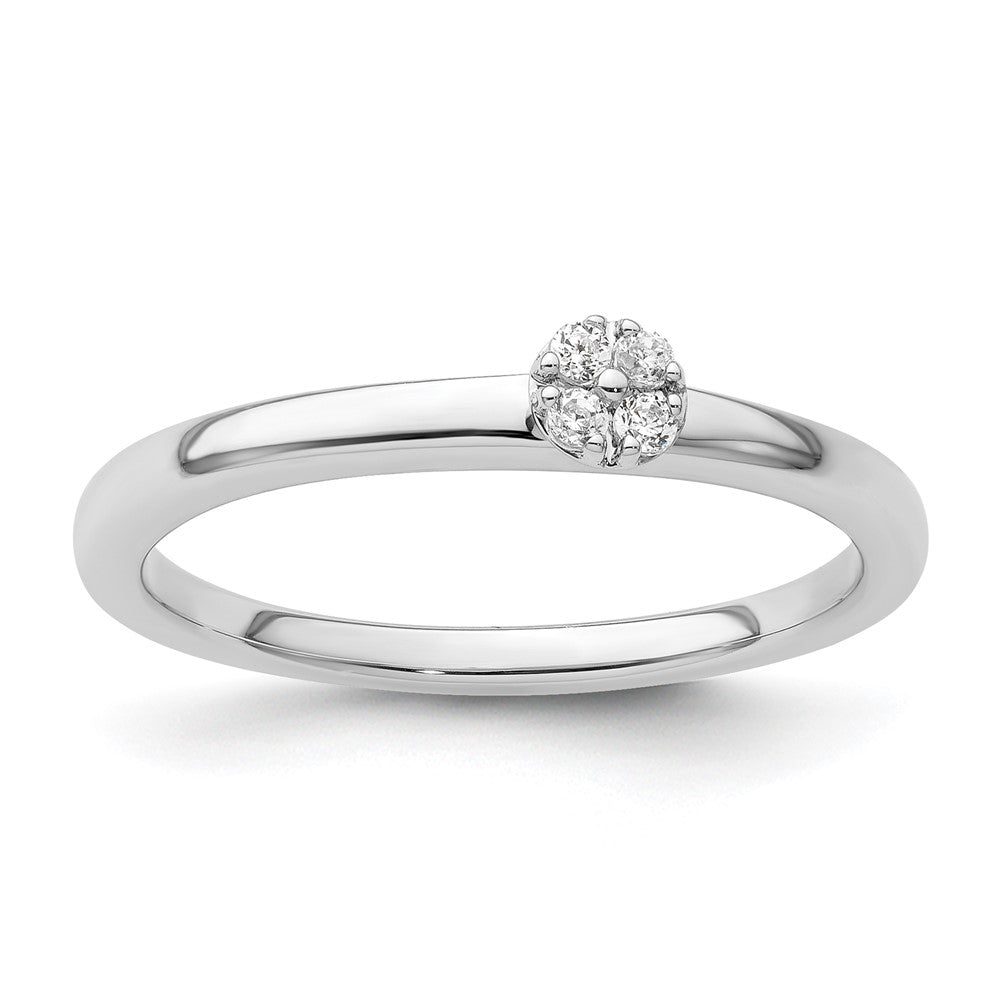 14K Weißgold Ring mit im Labor gezüchteten VS/SI+ G+ Diamanten „Two Promises“ Freundschafts- und Ehering-Set