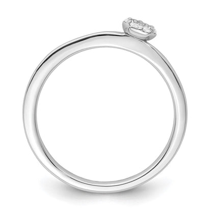 Two Promises 14K Weißgold Ring mit 0,067 ct. Laborgezüchtetem Diamant VS/SI+ G+, komplett