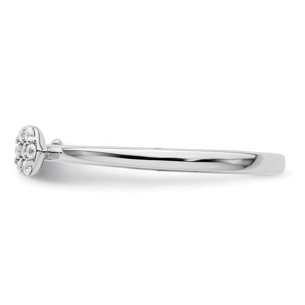 Two Promises 14K Weißgold Ring mit 0,067 ct. Laborgezüchtetem Diamant VS/SI+ G+, komplett
