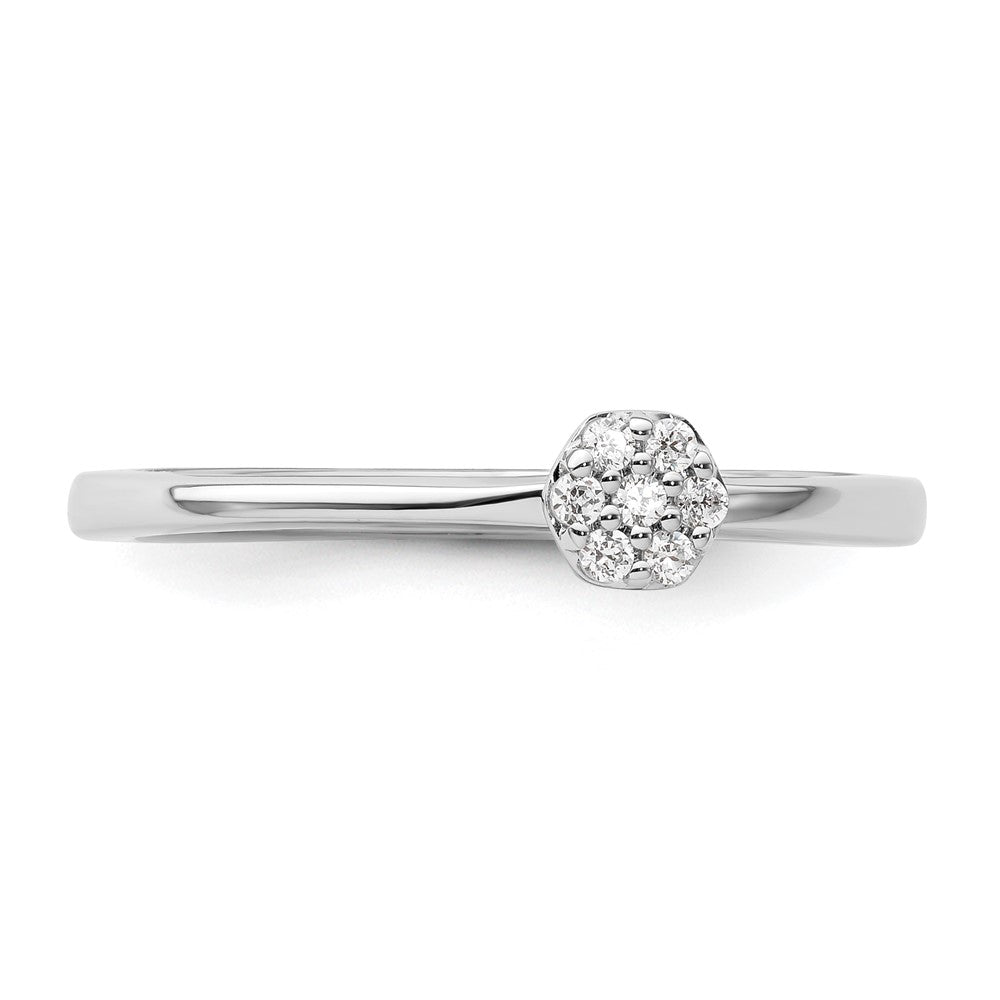 Two Promises 14K Weißgold Ring mit 0,067 ct. Laborgezüchtetem Diamant VS/SI+ G+, komplett