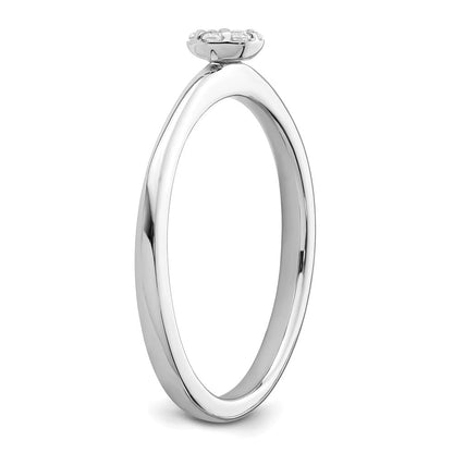 Two Promises 14K Weißgold Ring mit 0,067 ct. Laborgezüchtetem Diamant VS/SI+ G+, komplett