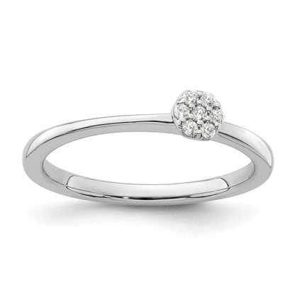 Two Promises 14K Weißgold Ring mit 0,067 ct. Laborgezüchtetem Diamant VS/SI+ G+, komplett