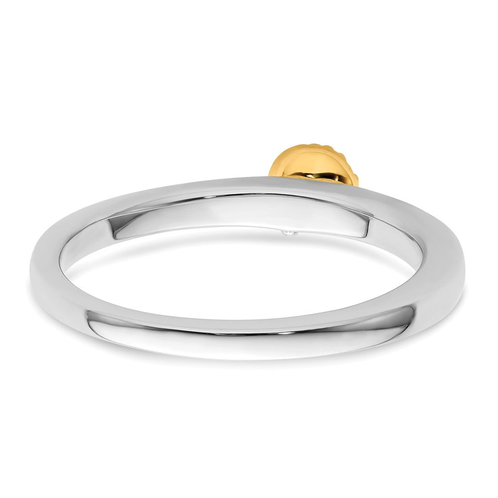 14K Bicolor Two Promises 0,05 ct. Laborgezüchteter Diamant VS/SI+ G+ Promise-Ring
