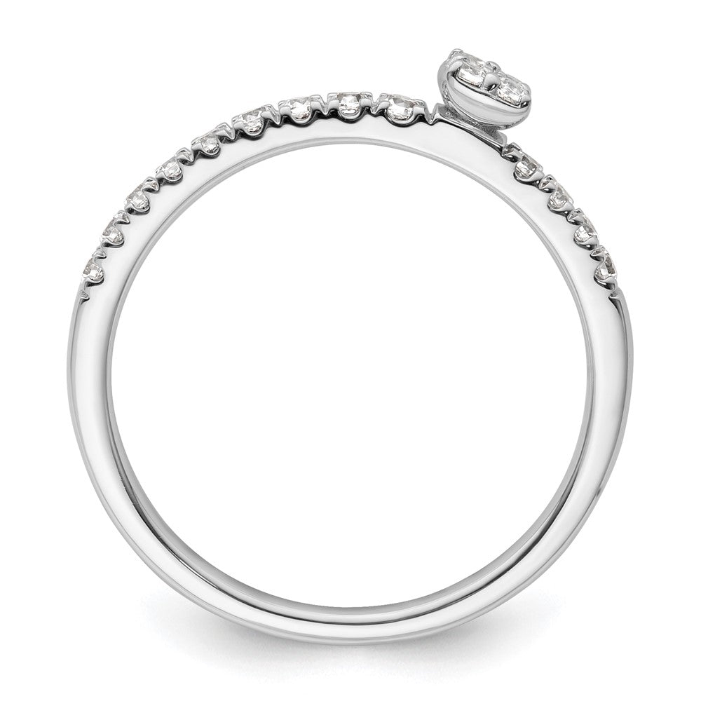 Two Promises 14K Weißgold Verlobungsring mit 0,25 ct. im Labor gezüchteten Diamanten VS/SI+ G+