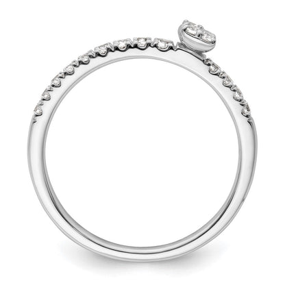 Two Promises 14K Weißgold Verlobungsring mit 0,25 ct. im Labor gezüchteten Diamanten VS/SI+ G+