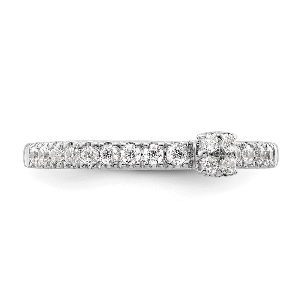 Two Promises 14K Weißgold Verlobungsring mit 0,25 ct. im Labor gezüchteten Diamanten VS/SI+ G+