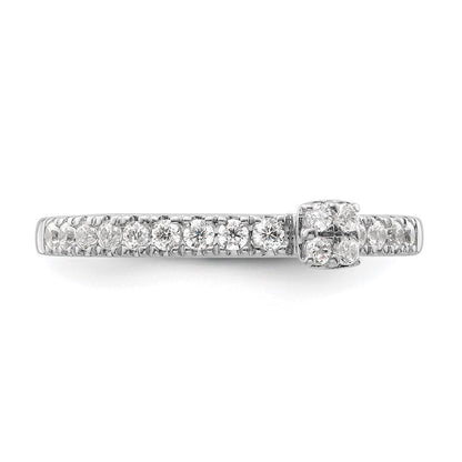 Two Promises 14K Weißgold Verlobungsring mit 0,25 ct. im Labor gezüchteten Diamanten VS/SI+ G+