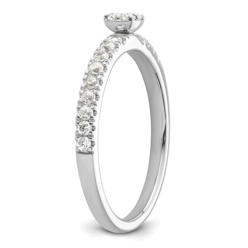 Two Promises 14K Weißgold Verlobungsring mit 0,25 ct. im Labor gezüchteten Diamanten VS/SI+ G+
