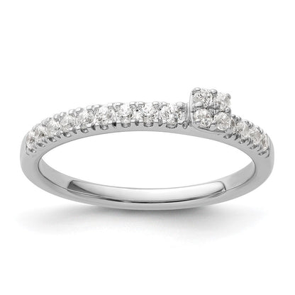 Two Promises 14K Weißgold Verlobungsring mit 0,25 ct. im Labor gezüchteten Diamanten VS/SI+ G+