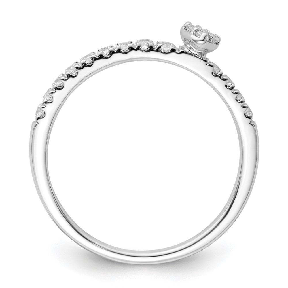Two Promises 14K Weißgold Ehering mit 0,25 ct. im Labor gezüchteten Diamanten, VS/SI+ G+
