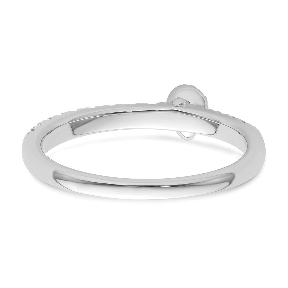 Two Promises 14K Weißgold Ehering mit 0,25 ct. im Labor gezüchteten Diamanten, VS/SI+ G+