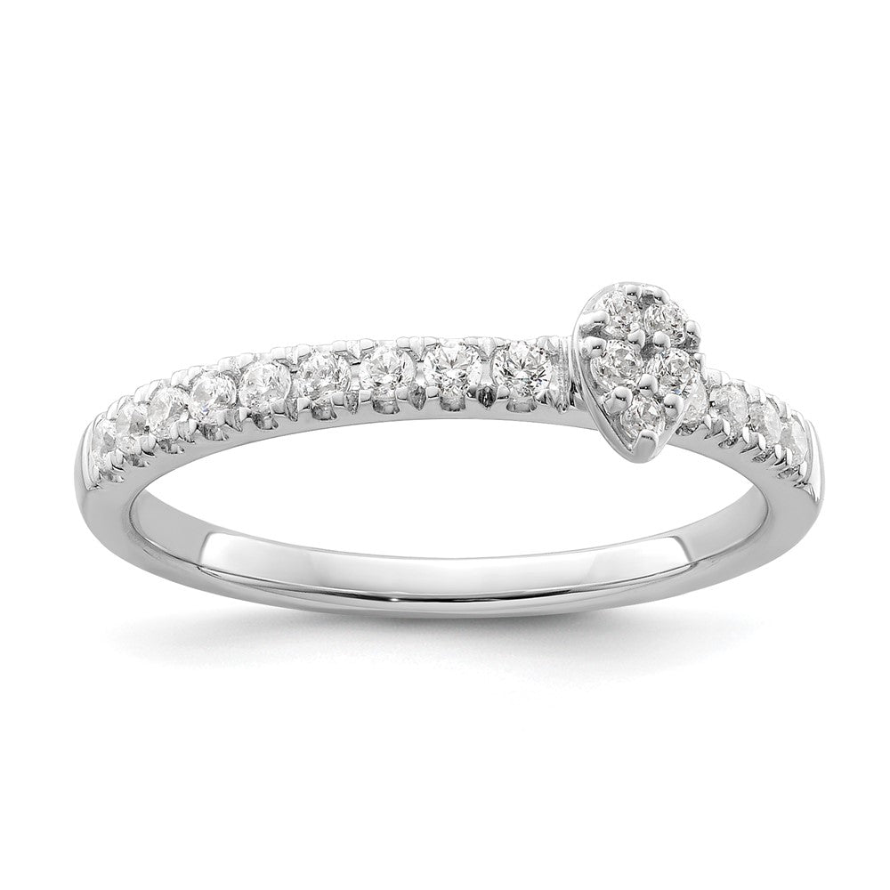 Two Promises 14K Weißgold Ehering mit 0,25 ct. im Labor gezüchteten Diamanten, VS/SI+ G+