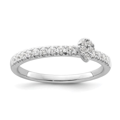 Two Promises 14K Weißgold Ehering mit 0,25 ct. im Labor gezüchteten Diamanten, VS/SI+ G+