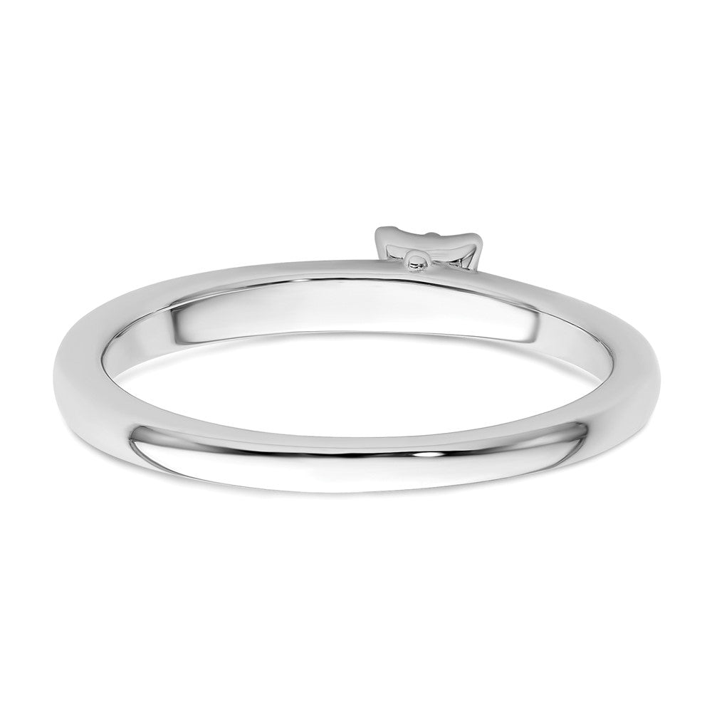Two Promises 14K Weißgold 0,05 ct. Labor Diamant VS/SI+ G+ Promise Ehering