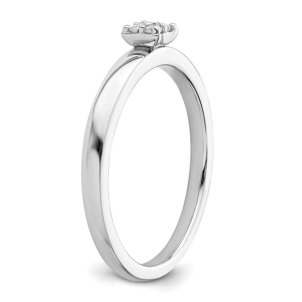 Two Promises 14K Weißgold 0,05 ct. Labor Diamant VS/SI+ G+ Promise Ehering