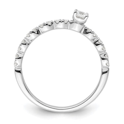 Two Promises 14K Weißgold Promise-Ring mit 0,375 ct. Laborgezüchteten Diamanten VS/SI+ G+