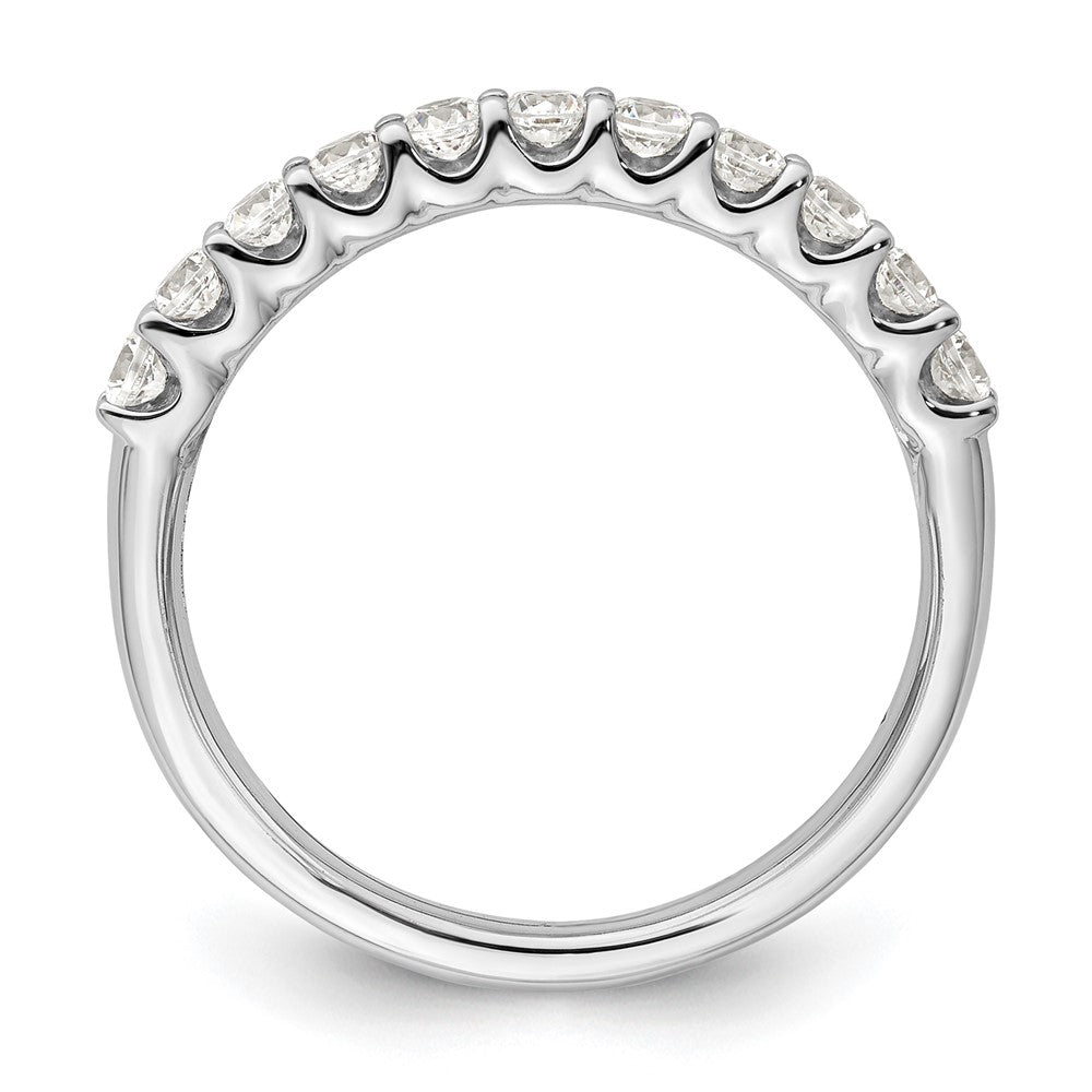 14K Weißgold Ehering mit 0,5 ct. im Labor gezüchteten Diamanten, VS/SI+ G+
