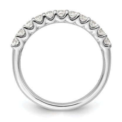 14K Weißgold Ehering mit 0,5 ct. im Labor gezüchteten Diamanten, VS/SI+ G+