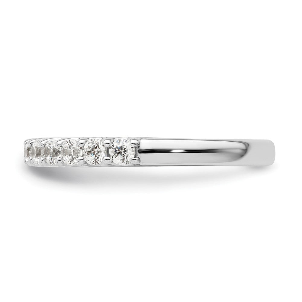 14K Weißgold Ehering mit 0,5 ct. im Labor gezüchteten Diamanten, VS/SI+ G+