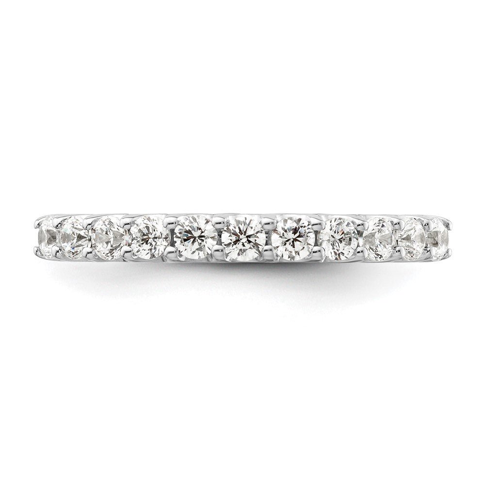 14K Weißgold Ehering mit 0,5 ct. im Labor gezüchteten Diamanten, VS/SI+ G+