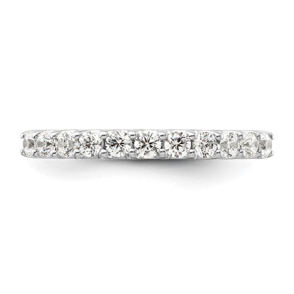 14K Weißgold Ehering mit 0,5 ct. im Labor gezüchteten Diamanten, VS/SI+ G+