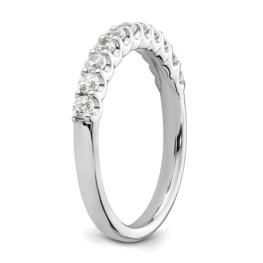 14K Weißgold Ehering mit 0,5 ct. im Labor gezüchteten Diamanten, VS/SI+ G+