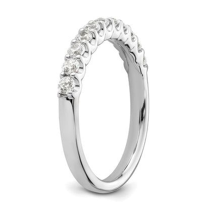 14K Weißgold Ehering mit 0,5 ct. im Labor gezüchteten Diamanten, VS/SI+ G+