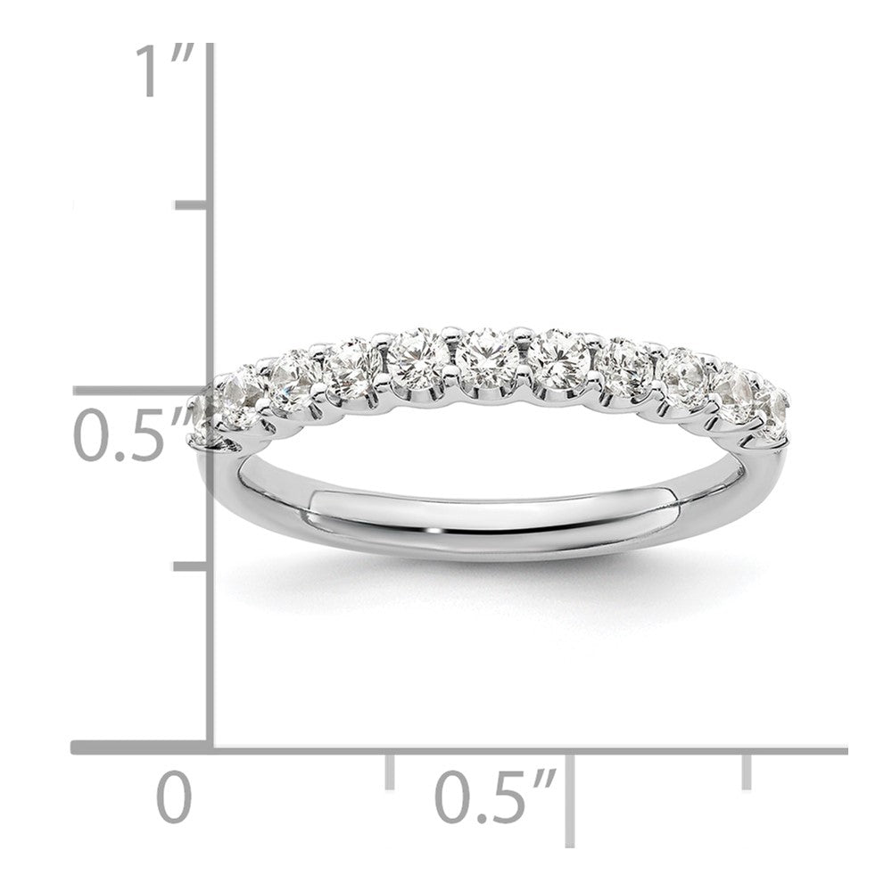 14K Weißgold Ehering mit 0,5 ct. im Labor gezüchteten Diamanten, VS/SI+ G+