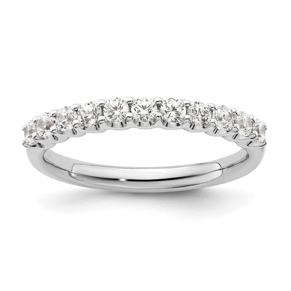 14K Weißgold Ehering mit 0,5 ct. im Labor gezüchteten Diamanten, VS/SI+ G+