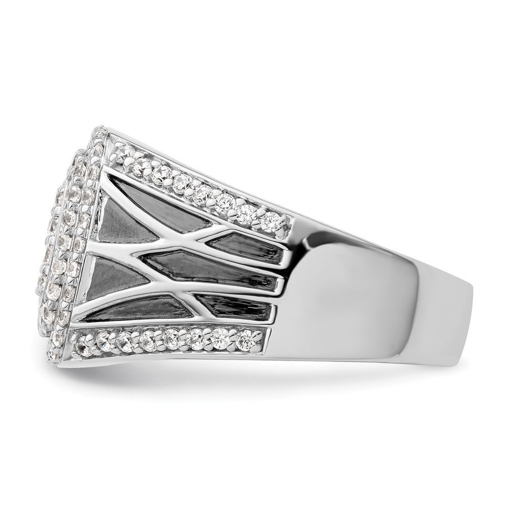 14K Weißgold Herrenring mit seitlichem Design und 1,125 ct. im Labor gezüchteten Diamanten VS/SI+ G+