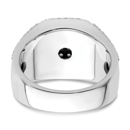 14K Weißgold Herrenring mit seitlichem Design und 1,125 ct. im Labor gezüchteten Diamanten VS/SI+ G+