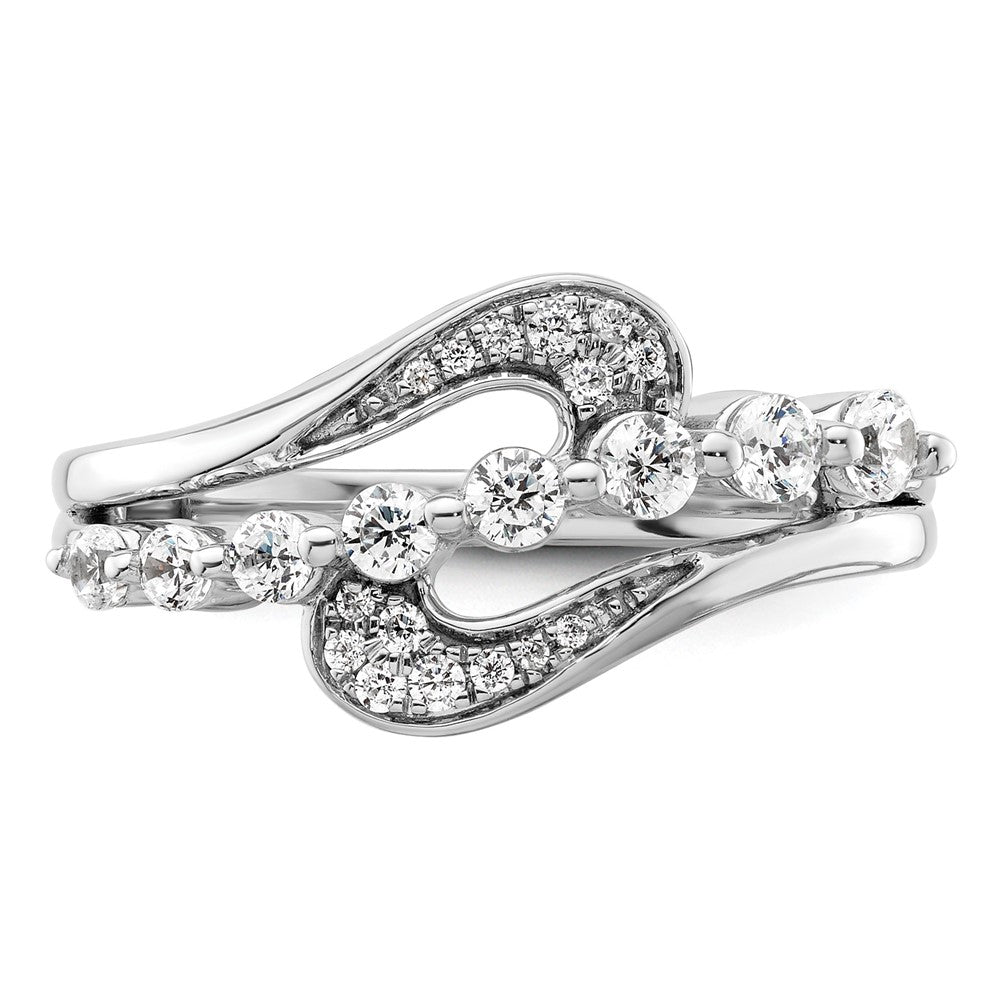 Ring aus 14K Weißgold mit 1,2 ct. laborgezüchteten Diamanten, VS/SI+ G+