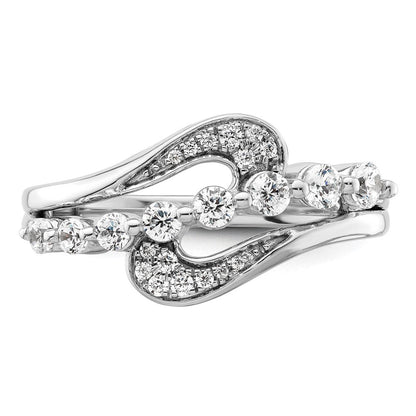 Ring aus 14K Weißgold mit 1,2 ct. laborgezüchteten Diamanten, VS/SI+ G+