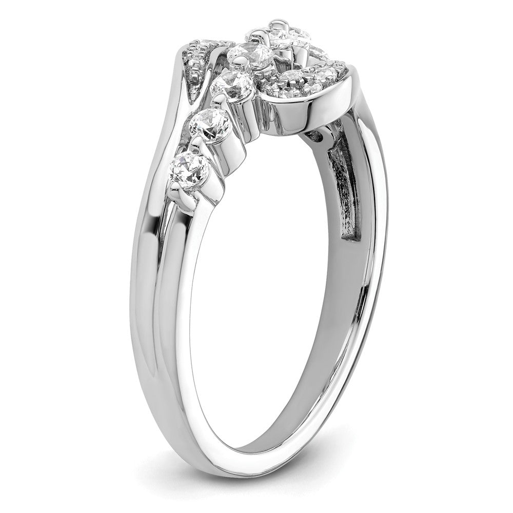 Ring aus 14K Weißgold mit 1,2 ct. laborgezüchteten Diamanten, VS/SI+ G+