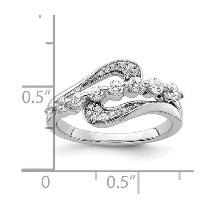 Ring aus 14K Weißgold mit 1,2 ct. laborgezüchteten Diamanten, VS/SI+ G+