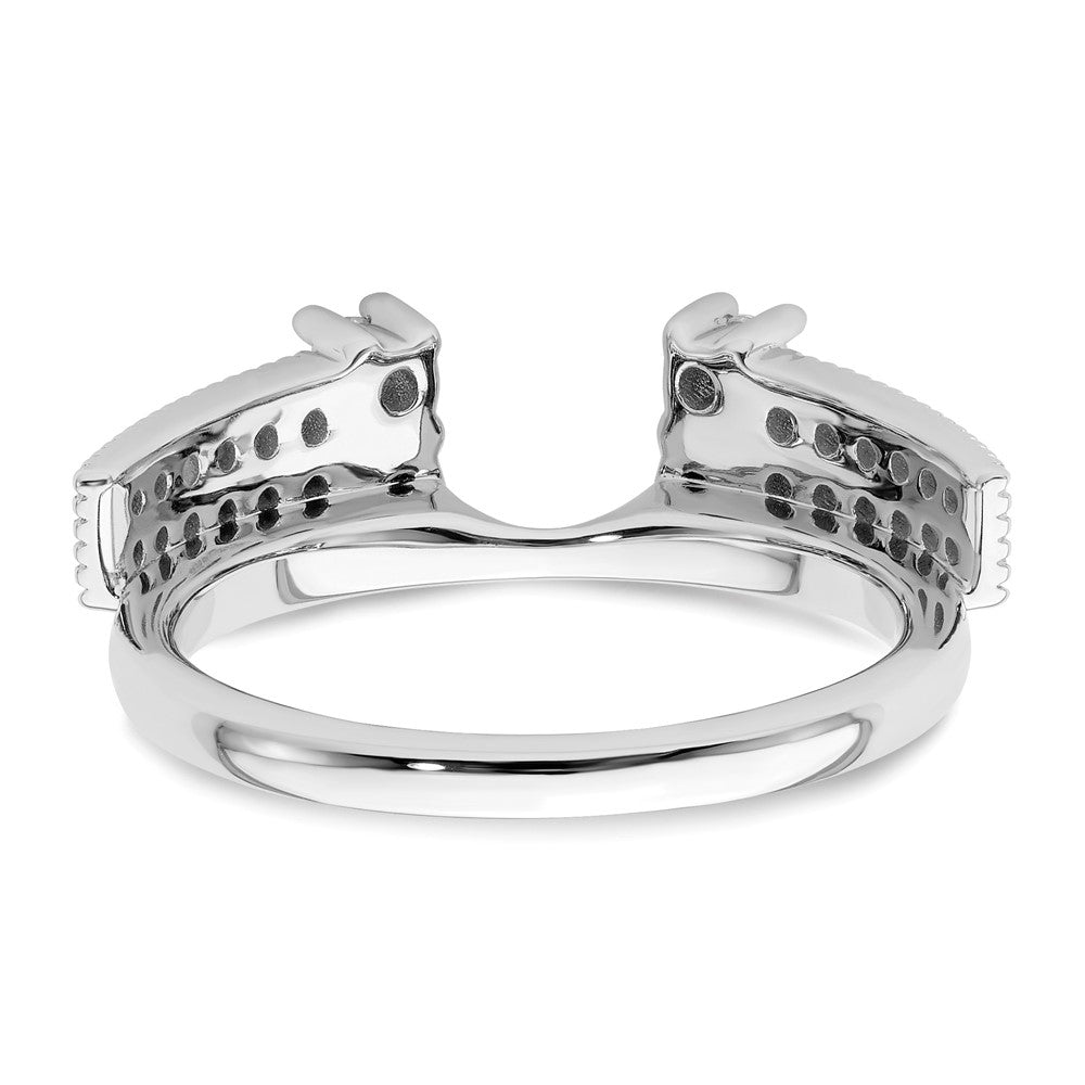 14K Weißgold Ring-Wrap mit 0,5 ct. im Labor gezüchteten Diamanten VS/SI+ G+