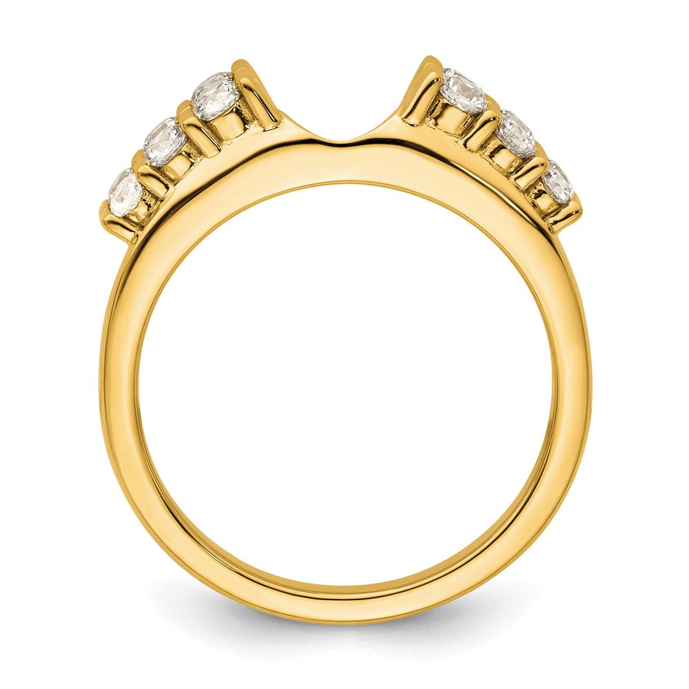 14K Gelbgold Ring-Wrap mit 0,5 ct. laborgezüchteten Diamanten, VS/SI+ G+