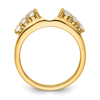 14K Gelbgold Ring-Wrap mit 0,5 ct. laborgezüchteten Diamanten, VS/SI+ G+