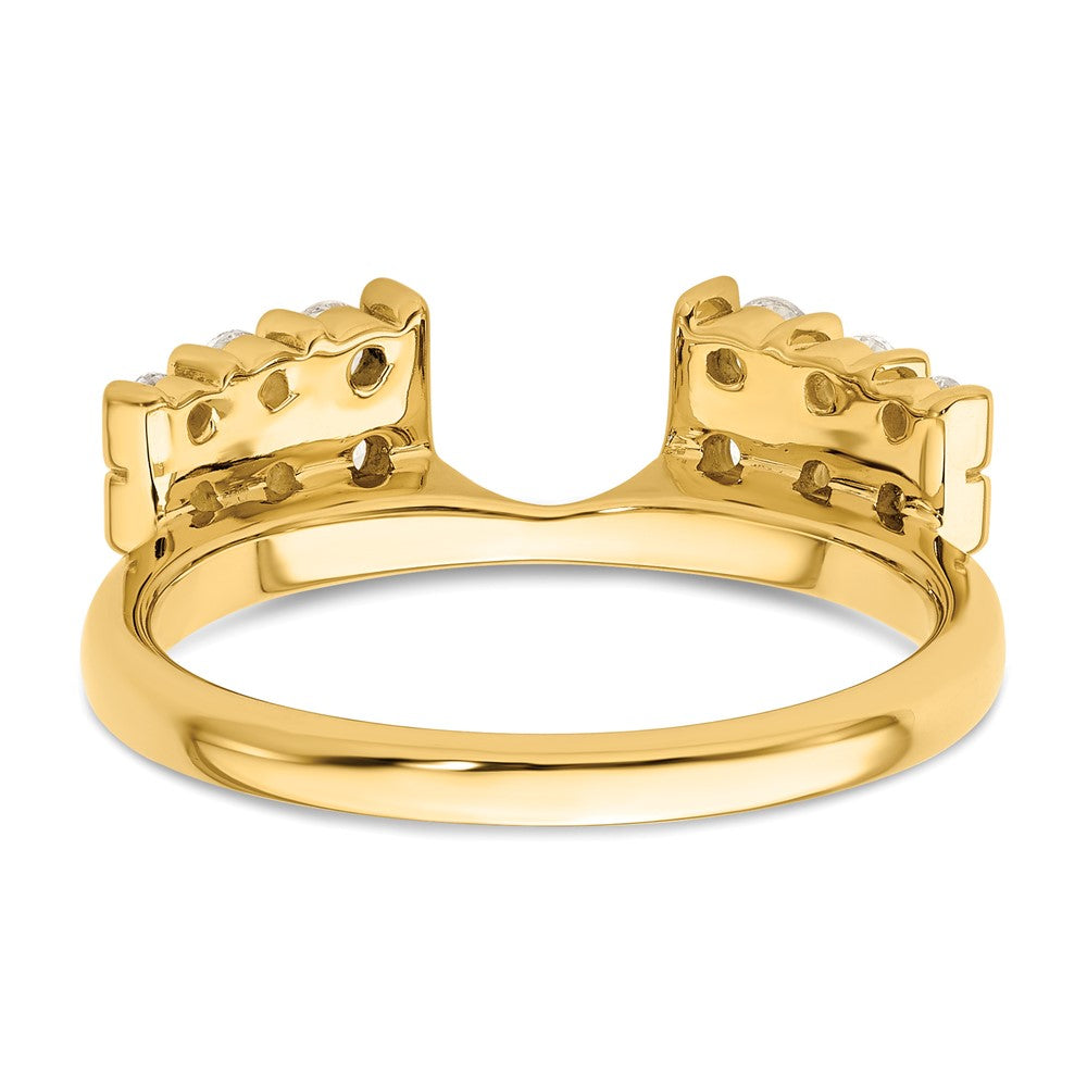 14K Gelbgold Ring-Wrap mit 0,5 ct. laborgezüchteten Diamanten, VS/SI+ G+