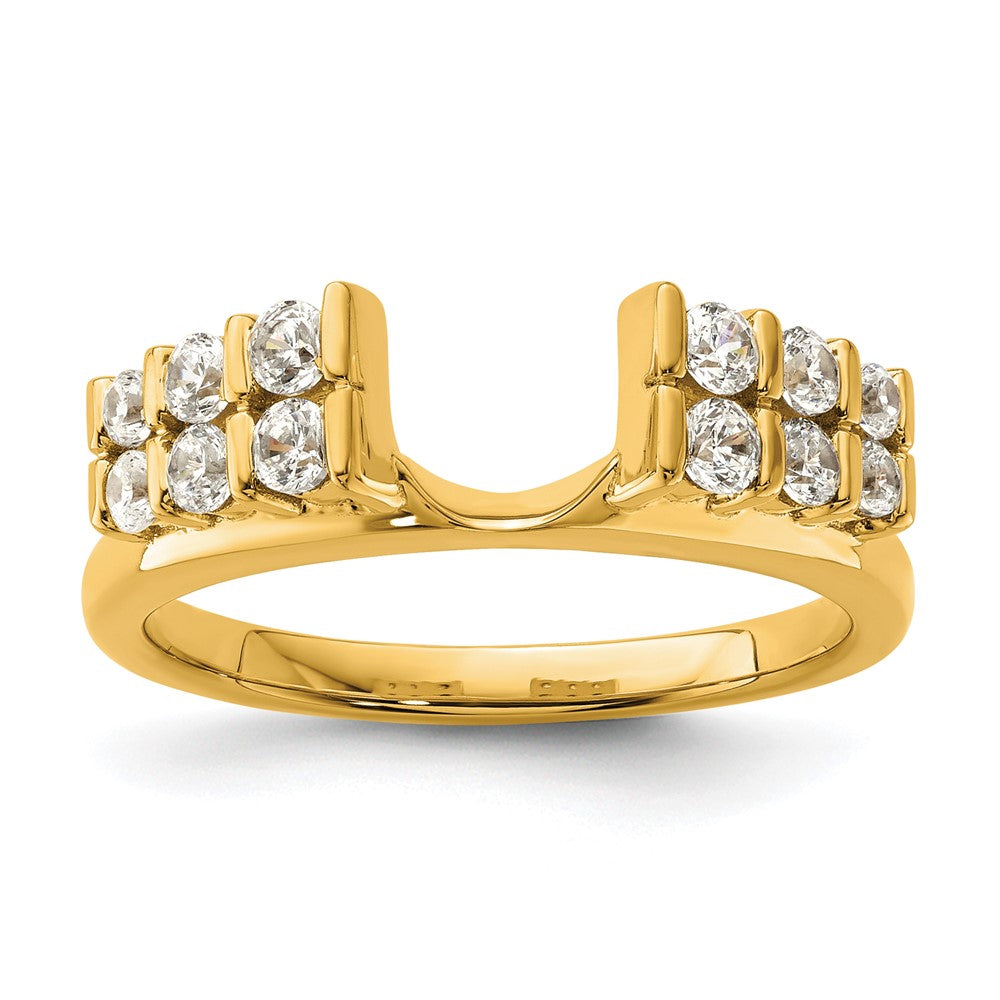 14K Gelbgold Ring-Wrap mit 0,5 ct. laborgezüchteten Diamanten, VS/SI+ G+